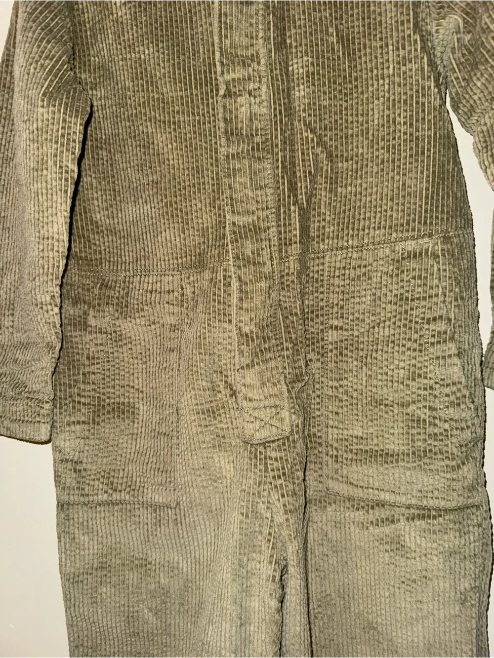 ‼️SALE‼️ H&M Green Corduroy Kids zip One-Piece